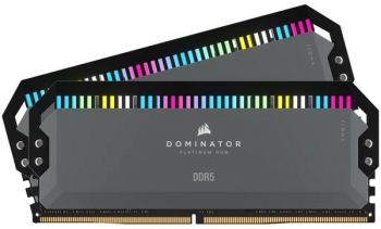 Memorie Corsair DOMINATOR PLATINUM AMD EXPO Cool Grey Heatspreader DDR5 6000MT/s 32GB 2x16GB CL30 RGB memorii