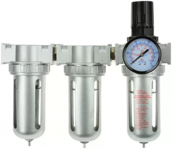 Baterie cu 3 filtre de aer si regulator 1/2 