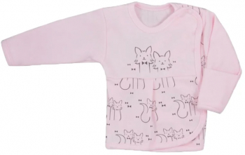 Bluza cu maneca lunga pentru fete Koala Kociaki 05-996R-68-cm Roz 