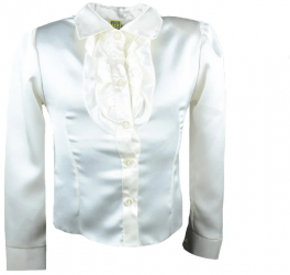 Camasa cu maneca lunga pentru fete Mini Junior CFMJ-10-134 Crem 