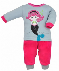 Compleu 2 piese bluza si pantaloni pentru fete Koala Bali 3042-G-74 Gri 