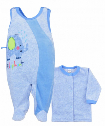 Compleu 2 piese pentru baieti Dumbo Koala 05-412AL-74-cm Albastru 