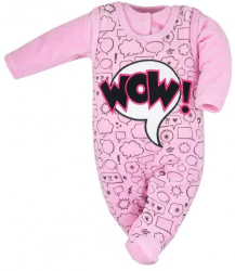 Compleu 2 piese salopeta si bluza pentru fete Koala Wow 07-415-62 cm Roz 