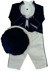 Costum elegant 4 piese pentru baieti Andreeatex CSS-5675-68 Bleumarin 