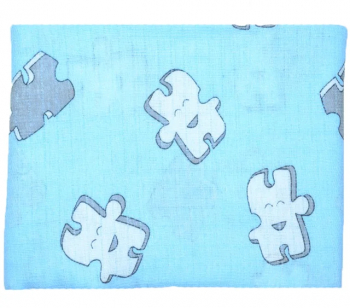Finet 80 x 65 cm pentru bebelusi Mini Junior FCB8-AL Albastru 