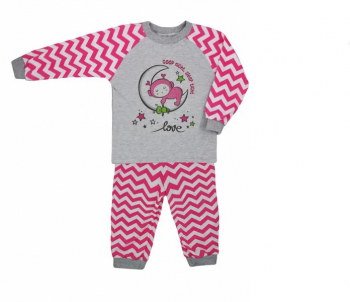 Pijama pentru fete Koala Zygzak 05-110-116 Roz 