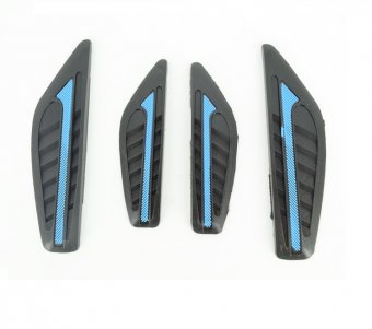 Protectie auto usa ALM negru cu albastru set 4 bucati 