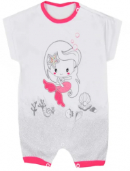 Salopeta de vara pentru fete Koala Syrenka 06-270-2-74-cm Alb 