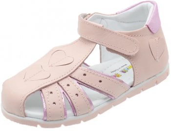 Sandale ortopedice din piele pentru fete Small Foot SSMFF13-22 Roz 