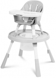 Scaun 3 in 1 transformabil pentru copii Caretero Velmo VELV-1 Gri 