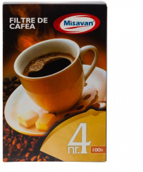 Set 100 Filtre de Cafea Misavan Nr.4 - MSV2719 