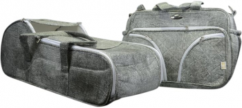Set 2 piese landou si geanta pentru bebelusi OEM 0109 Gri 
