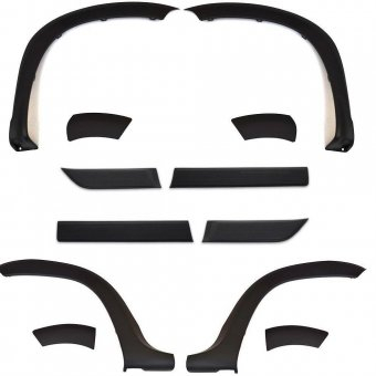 Set complet protectii bandouri usi-aripi si bari Dacia Duster 2009-2017 