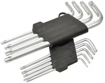 Set de 9 imbusuri L Torx cu gaura T10-T50 
