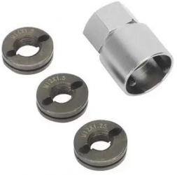 Set de filiere pentru reparat prezoane si suruburi de roti 