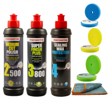 Set de lustruire pentru defecte minore si etansare Menzerna 250ml bureti MENZERNA234B 