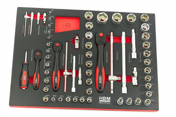 Set module pentru dulap scule 4 buc 154 piese 