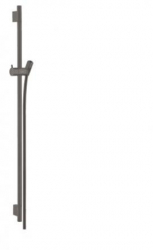 Bara de dus Hansgrohe Unica S Puro 90 cm cu furtun de dus negru crom periat 28631340 