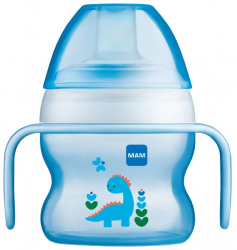 Biberon cu cioc si manere 150 ml MAM Starter Cup 640193AA Albastru 