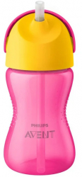 Biberon cu pai 300 ml Philips Avent SCF798 02 Roz 