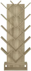 Biblioteca mdf stejar maro gri Vevey 59x21.6x150 cm 