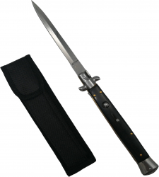 Briceag automat Italian Blade Stiletto otel inoxidabil 33 cm husa inclusa 