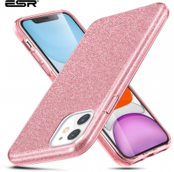 Carcasa ESR Makeup Glitter iPhone 11 Rose Gold