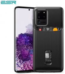 Carcasa ESR Wallet Armor Case cu Card Holder for Galaxy S20 Ultra Black 