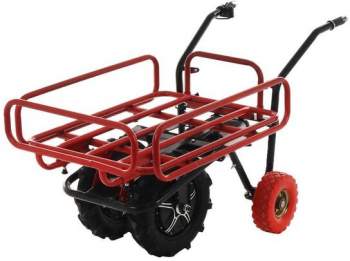 Carucior electric Geotech E-Truck 2 motoare 2x500W max 200 Kg Li-Ion 6Ah 40V 6 km/h Laturi extensibile 