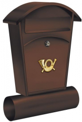 Cutie postala Vorel 78592 otel 480x280x80mm Maro 2 chei cu suport de ziar 