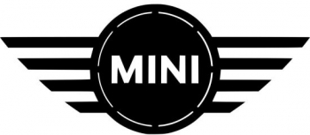 Decoratiune metalica de perete Krodesign KRO-1056 Mini Cooper diametru 50 cm negru grosime 1.5 mm 