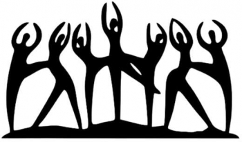 Decoratiune metalica de perete Krodesign KRO-1148 Ballerina Dance lungime 60 cm negru grosime 1.5 mm 