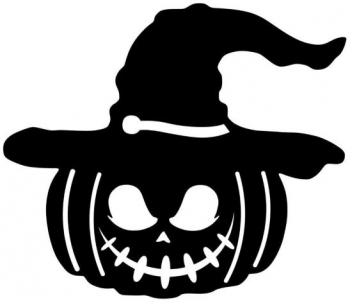 Decoratiune perete Halloween Pumpkin Krodesign KRO-1126 dimensiune 50 cm negru 