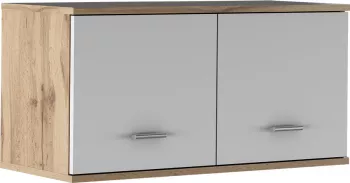 Dulap suprapozabil mdf stejar wotan alb Cyril 80x35x40 cm 