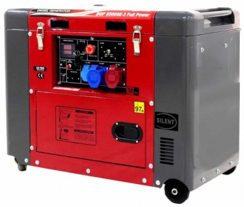 Generator Diesel GeoTech Pro DGP 8500SE-3 Full Power putere 6 kW Trifazat AVR Pornire electrica 