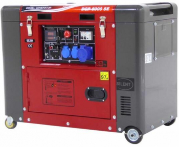 Generator Diesel Super Silent GeoTech Pro DGP 8000SE putere nominala 5.5 kW Monofazat AVR pornire la cheie 
