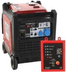 Generator pe benzina tip Inverter GeoTech PRO PTGA 9000 7 kW 4 timpi Monofazat Pornire automata ATS 