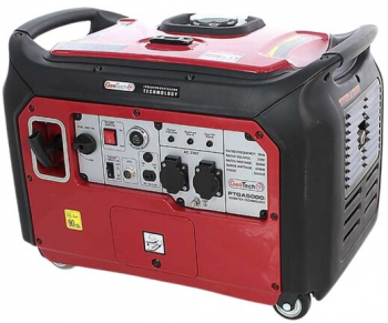 Generator pe benzina tip inverter Geotech PTGA 5000i 4 kW 4 timpi Monofazat Pornire electrica 