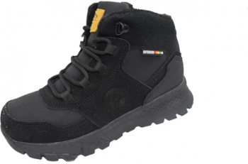 Ghete imblanite pentru baieti American Club ES106 22-32 Negru 