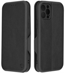 Husa Compatibila cu Apple iPhone 12 Pro Techsuit Safe Wallet Plus Negru 