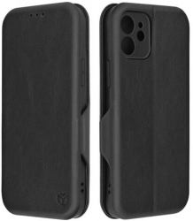 Husa Compatibila cu Apple iPhone 12 Techsuit Safe Wallet Plus Negru 