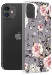 Husa Compatibila cu iPhone 11 Techsuit Marble Bloom of Ruth Gray 