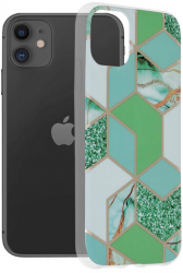 Husa Compatibila cu iPhone 11 Techsuit Marble Green Hex 