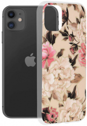 Husa Compatibila cu iPhone 11 Techsuit Marble Mary Berry Nude 