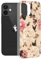 Husa Compatibila cu iPhone 12 / 12 Pro Techsuit Marble Mary Berry Nude 