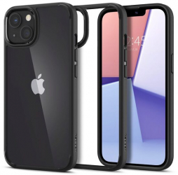 Husa Compatibila cu iPhone 13 Spigen Ultra Hybrid Matte Negru 