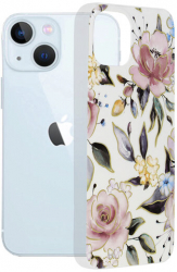 Husa Compatibila cu iPhone 13 Techsuit Marble Chloe White 
