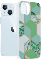 Husa Compatibila cu iPhone 13 Techsuit Marble Green Hex 