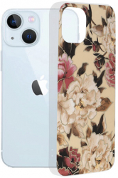 Husa Compatibila cu iPhone 13 Techsuit Marble Mary Berry Nude 
