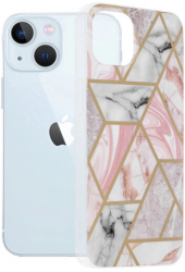 Husa Compatibila cu iPhone 13 Techsuit Marble Pink Hex 